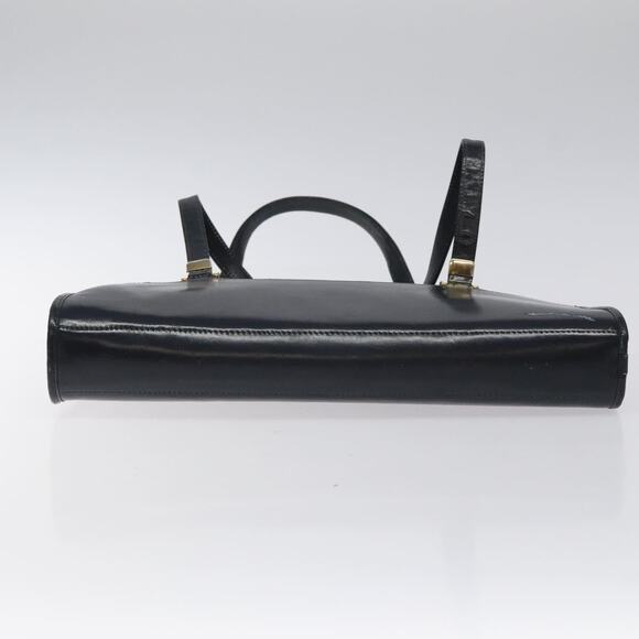 DIOR Trotter Canvas Hand Bag Navy Gold - Picture 9 of 12